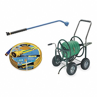 Hand Crank Garden Hose Reels with Hose image